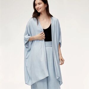 Aritzia Azure Skies Tencel Oversized Kimono Cardigan OS